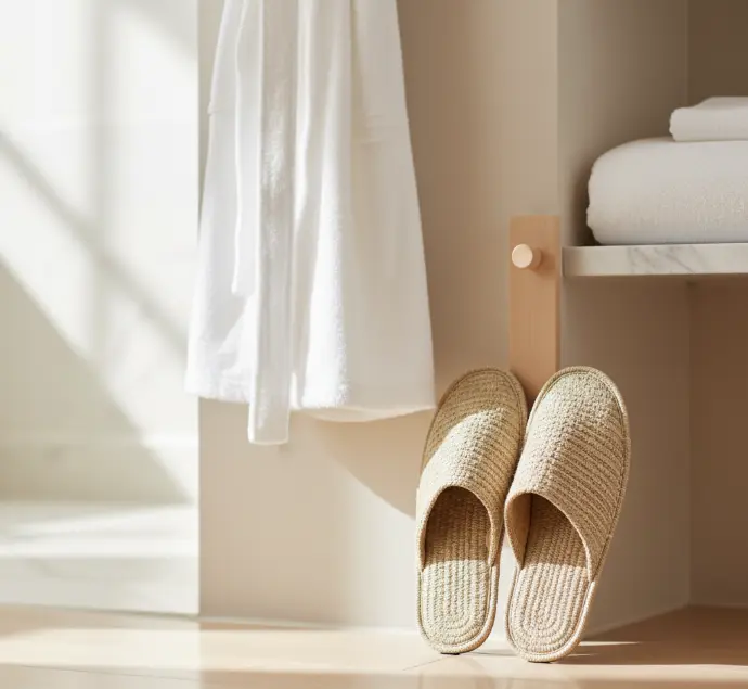 jute slippers for hotels and resorts