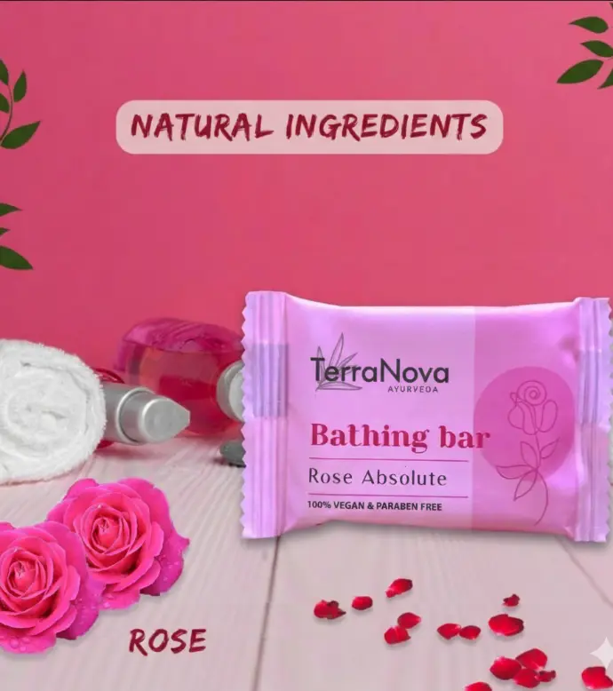 Ayuvedic herbal natural soap made of rose  for B2b